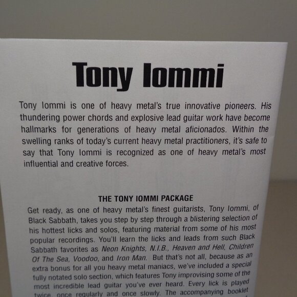Tommy Iommi / INSTRUCTIONAL DVD FOR GUITAR / New DVD - Picture 7 of 9